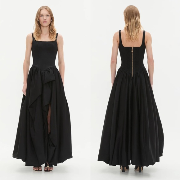 Aje Alani Gown Black maxi dress Size US 2 NEW! New with tags! - Picture 2 of 12